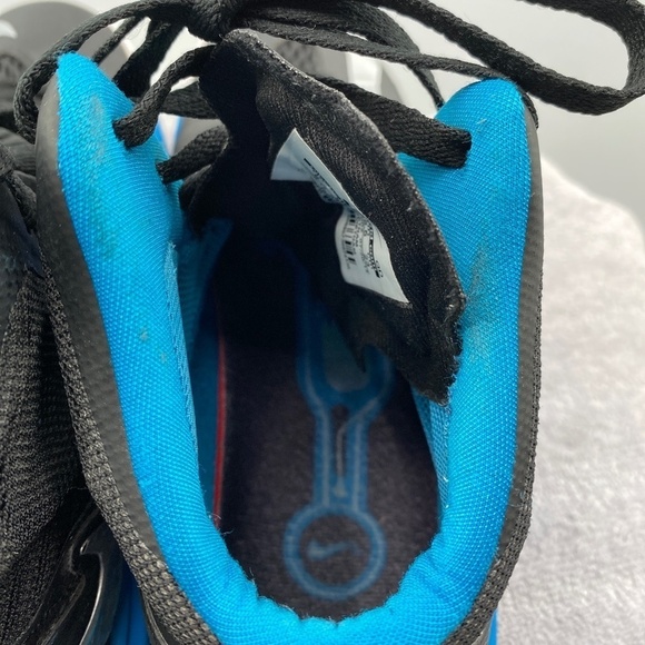 Nike Shoes Woman's Size 6 2013 Black Blue Basketball Shoes Lace Up Sneakers - Picture 8 of 16